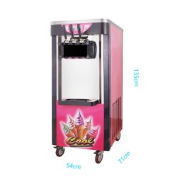 Commercial vertical Soft Ice Cream Machine High Production Capacity 26 liters/H Brand New Ice Cream Making Machine