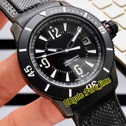 New Master Compressor 42mm Q2018470 Japan Automatic Black Dial Mens Watch PVD Black Steel Case Leater Strap Sport Watches Pure_time 4 Colour