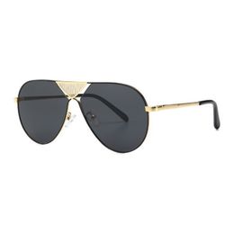 2019 women men oversized black unisex sunglasses pilot metal frame sun glasses fo man uv400 shades Gafas de sol