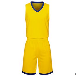 2019 New Blank Basketball jerseys printed logo Mens size S-XXL cheap price fast shipping good quality Yellow Y002AA12