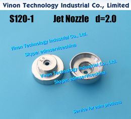 Ø2.0mm S120 Jet Nozzle (Stainless+Ceramic) 0206243 Upper FJ-AWT for AQ,AD,AG,AQ400,AQ600,AG400,SL600Q edm Nozzle G01468A, 2994856