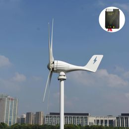 500w windmill turbine generator 12V/24V 5/3 blades combined with intelligent wind charger for home use