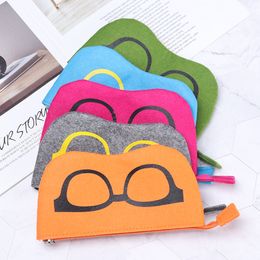 Unisex Glasses Case Bag Sunglasses Case Box Soft Zipper Eye Glasses Case Protector Eyewear Cases Pouch