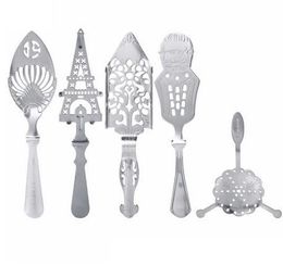 Stainless Steel Absinthe Spoons Wire Mixed Strainer Cocktail Shaker Drinking Colander Philtre Bar Wormwood Spoon