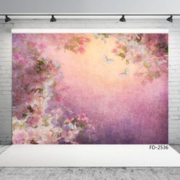 painting flower vinyl photographic backgrounds for photo shoot 7X5ft cloth for wedding lover baby children backdrops photo studio