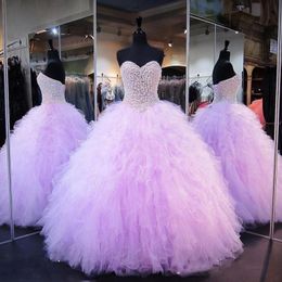 Princess Ball Gown Girls Pageant Dress 2019 Sweetehart Beaded Ruffles Tulle Flower Girl Dresses For Wedding Lace Up Back Baby Dress