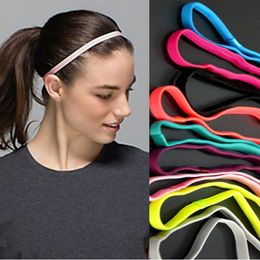 New Arrive Girls Women Men yoga hair bands Sports headband girls sport Anti-slip Elastic Rubber Sweatband Football Running