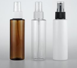 120ml transparent spray bottle PET empty cosmetics container 4oz Liquid plastic bottle have liquid stopper SN342