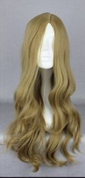 WIG free shipping New Womens Sexy sweet Long Hair Wavy Curly Full Wigs Lolita Cosplay Party Wig