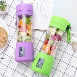 380ML USB Electric Blender Juicer Portable Rechargeable Bottle squeezer Travel Juice Cup Fruit Vegetable Juice Maker Kitchen Tool LJJA3442-2