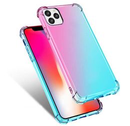 Gradient Shockproof Soft TPU Cases For Iphone 15 14 13 Pro MAX 12 Mini 11 XR XS X 8 7 6 Iphone15 Four Corners Airbag air bag Anti Shock Transparent Covers Phone Back Skin