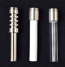 Substituição 510 Tópico Titanium Pipes cerâmica Quartz dicas para Nectar Collector Kit de vidro Bongs mão Delux Kit