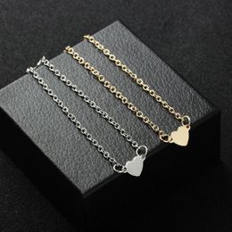 NS1 Charming Heart Bracelets&Bangles For Women Girls Gold Silver Color Metal Bracelets Statement Jewelry Wholesale