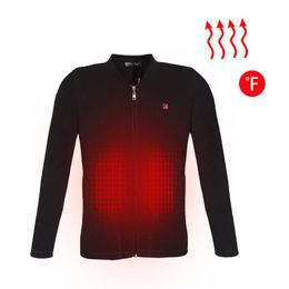 Electric Heating Clothes Heated Shirt Vest USB Heating Intelligent Plus Velvet Jacket Thermal Underwear Top for Women Men