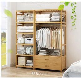 Bedroom clothes rack economical wardrobe with large space Bedroom simple wardrobe Economical Wardrobe Bedroom Furniture