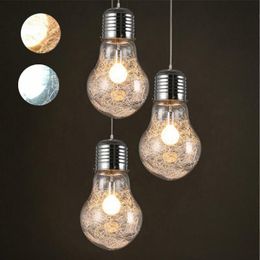 DHL Creative personality pendant lights iron glass big bulb vintage lamp bar warehouse 40W E27 pendant lamps