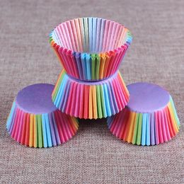 Wholesale- 5 styles 100 pcs cupcake liner baking cup cupcake paper muffin cases Cake box Cup egg tarts tray cake Mould decorating tools