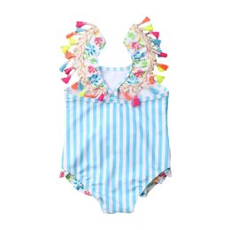 Kids Toddler Baby Bikini Girl One Piece Swimsuit Beach Wear Striped Flamingo Bikini Tassels Swimwear Bathing Suits 0 6T New Wear Kids Toddler Baby Bikini Girl One Piece Swimsuit Beach Wear Striped Flamingo Bikini Tassels Swimwear Bathing Suits 0 6T New Wear