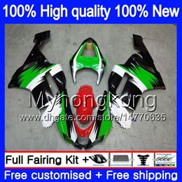 Body+8Gifts For KAWASAKI ZX 6R 6 R 600CC ZX636 2007 2008 209MY.147 ZX-636 ZX600 600 ZX6R 07 08 ZX 636 ZX-6R 07 08 Fairings Nice Black Green