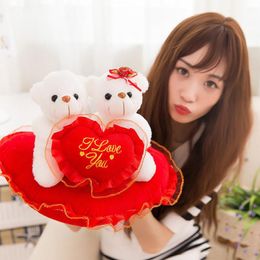 2018 Creative cute LOVE puppy LOVE teddy bear dolls stuffed animals toys valentine's day gift plush toys wholesale
