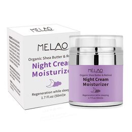 High Quality Melao Night Cream Organic Retinol Moisturiser Nourishing Night Cream Hyaluronic Night Retinol Cream 50g