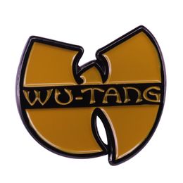 cool hat pins NZ - Wu-Tang Clan hat pin hip hop band badge cool music fans gift