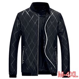 2020 New Men's Jacket Autumn Spring Fashion Baseball Jackets Male Casual Slim Fits Coat Brand Clothing M~4XL