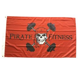 150x90cm 3X5FT Custom Pirate Fitness Flags Banner High Quality Outdoor Indoor Promotion Polyester Fabric , free shipping