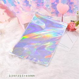 Hologram Aluminium Foil Adhesive Pouch Courier Storage Bags Envelope Poly Mailer Postal Shipping Mailing Pouches for Big Max's gift