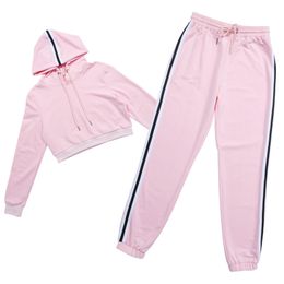 pink sweatpants and hoodie set