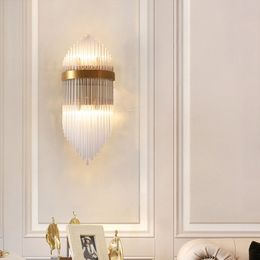 -Moderne Luxus-Kristall Wandleuchten Wand Beleuchtungskörper Gold Edelstahl Wandleuchten führte Leuchte Licht für Nacht Bad Veranda Halterung