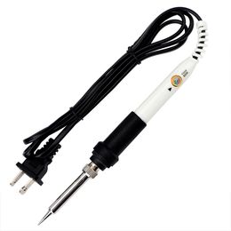 60W Electric soldering iron Adjustable Temperature 110V 220V solder Welding rework tool Ceramic heat solder tips stand wire