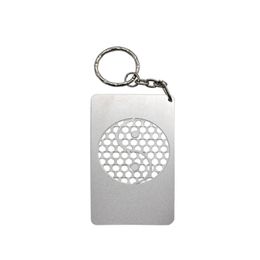 Nice More Patterns Portable Keychain Card Shape Herb Grind Spice Miller Grinder Crusher Grinding Spring Metal For Smoking Tool Hot Cake