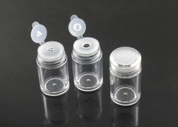 10ml Loose Powder Container Jar Clear Plastic Glitter container Cosmetic Powder Eye Shadow Box Bottles With Sifter and Lids SN1866