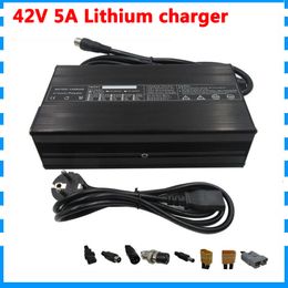 42V 5A Li-Ion battery Smart Charger use for 10S 36V ebike battery 36 V Lithium Charger Free shipping