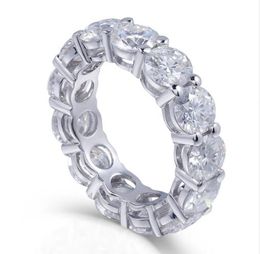 Vecalon 8 Styles Lustre Promise Ehering Band Ring 925 Sterling Silber Diamond Engagement Ringe für Frauen Männer Schmuck 9135