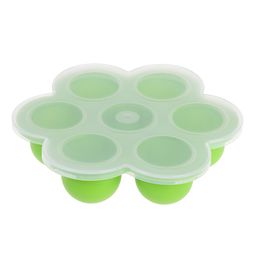 Baby Silicone Assist Food Feeding Box Ice Cube Tray with Cover