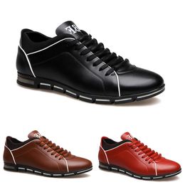 Mükemmel Olmayan Marka erkekler rahat ayakkabılar Üçlü Siyah tasarımcı Deri Chaussures Espadrilles eğitmenler Açık spor ayakkabıları 39-47 Stil 10 mens