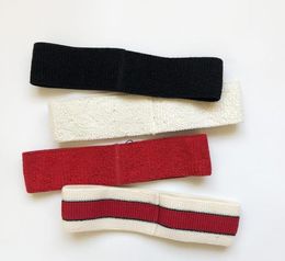 Heißer Designer-elastisches Stirnband-Kopftuch für Frauen und Männer Beste Qualität gestreifte Haarbänder Headwrap für Erwachsene Headwraps Geschenke