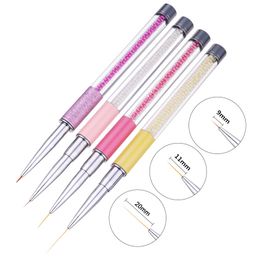 Colourful Acrylic Sequin Pen Nail Pen Dotting Tools Drawing Pen Dot Paint Tool Nail Art Accessories Fast Shipping F3276