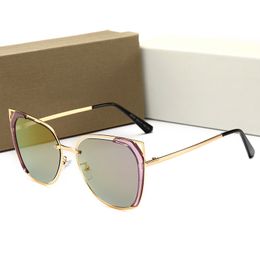 Luxury-quality Glass lens Metal hinge Brand Designer Fashion Men Women Plank frame Sunglasses UV400 Sport Vintage Sun glasses With box