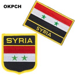 Syria Embroidery Iron on Flag Patches National Flag Patch for Clothes DIY Decoration PT0196-2