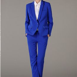 blue formal trousers ladies