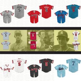 Cal Ripken Jr 5 Rochester Red Wings Baseball Jersey Stitch Sewn New colors High Quality Movie Baseball jersey