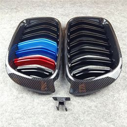 Glossy black/ M color Car Grilles Replacement ABS Material For B-MW X3 X4 F25 F26 Front Bumper Grille