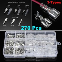 electrical wire terminal connectors Australia - 270pcs 2.8 4.8 6.3mm Insulated Electrical Wire Crimp Terminal Spade Connector Assortment Set