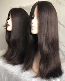 Kosher Wigs 12A Grade Brown Colour #2 Finest European Virgin Human Hair Silky Straight Invisible Knots 4x4 Silk Top Base Jewish Wig Fast Delivery