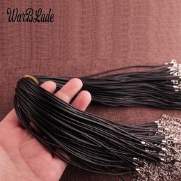 1 5 o 10 Ajustable De Cuero Collar Redondo Tanga cables 2mm//16 Langosta Broche