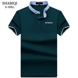 Shabiqi New Brand Polo Shirt Uomo Cotton Fashion Pocket Models Camisa Polo Summer Camicie casual a manica corta 6xl 7xl 8xl 9xl 10xl MX190711