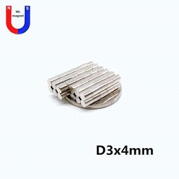 300pcs Hot sale small disc 3x4 3*4mm artcraft magnet D3x4mm rare earth magnet 3mmx4mm 3*4 neodymium magnet NdFeb 3x4mm free shipping